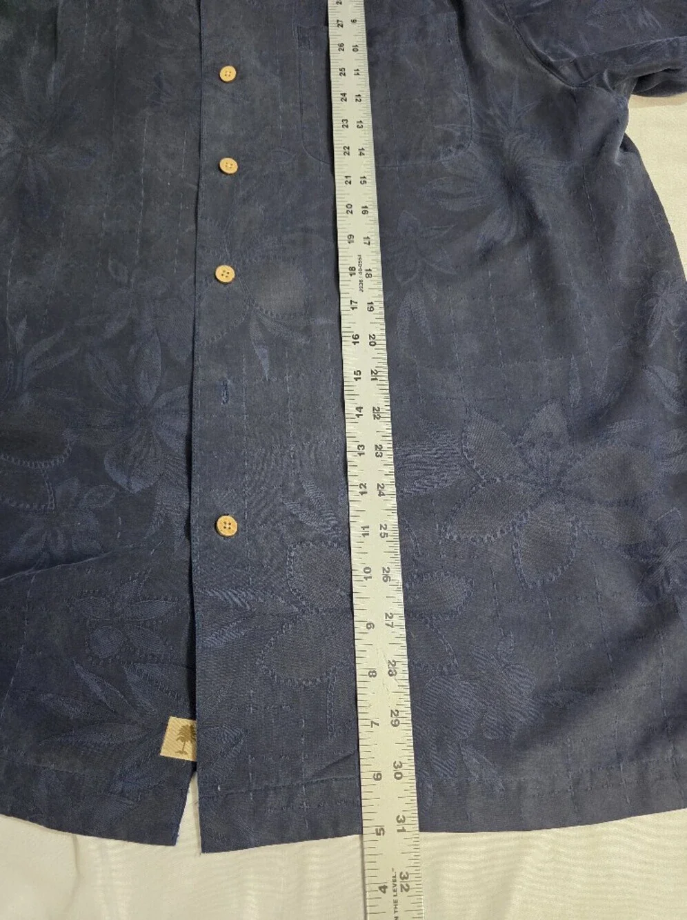 Paradise Collection Mens Large Short-Sleeve Button-Down Camp Shirt 100% Silk